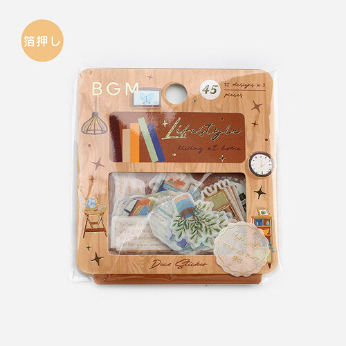 BGM Interior Design Lifestyle Flake Stickers - Paper Kooka Australia