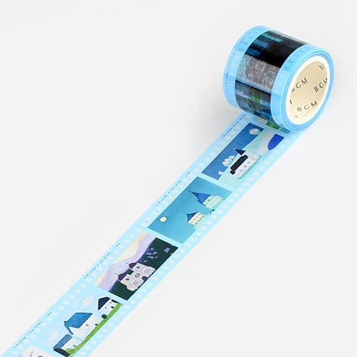 BGM Light Blue Film Clear PET Tape - Paper Kooka Australia