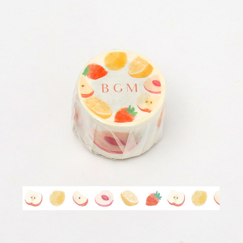 BGM Mixed Fruits wide washi tape - Paper Kooka