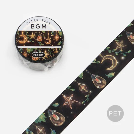 BGM Mysterious Night Clear PET Tape - Paper Kooka Australia