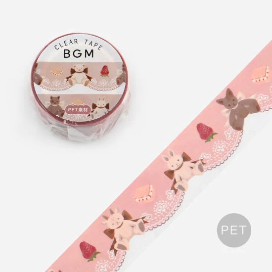 BGM Plush Doll Clear PET Tape - Paper Kooka Australia