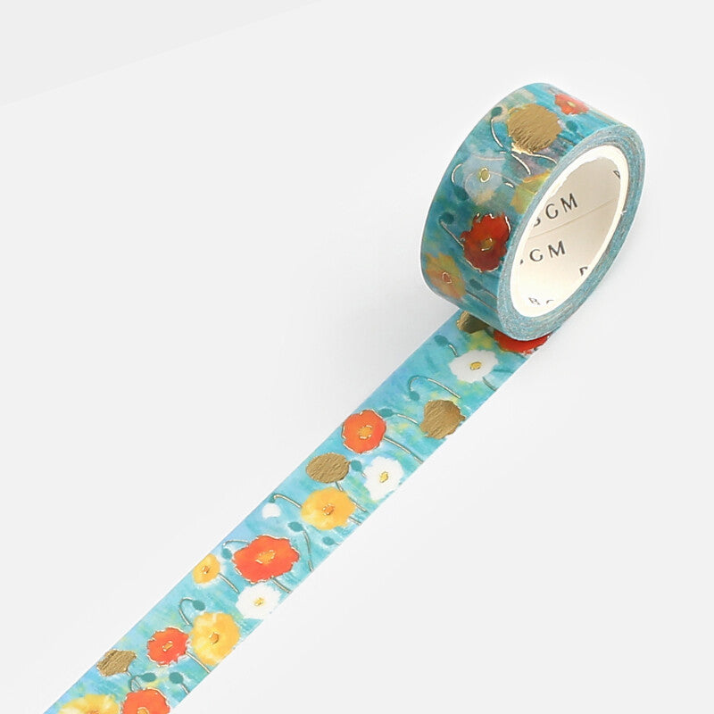 BGM Red Poppy masking tape - Paper Kooka Australia