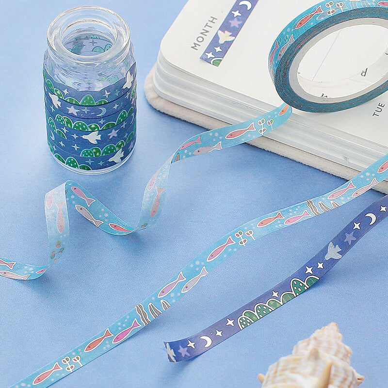 BGM Seabed thin decorative tape - Paper Kooka Australia