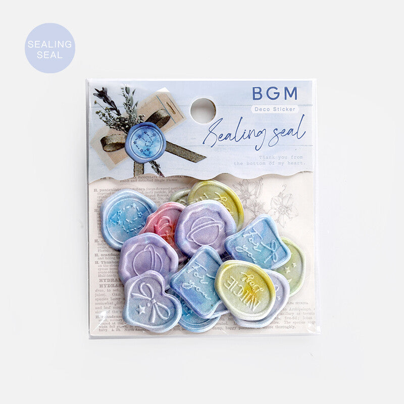 BGM Starry Night Sealing Seal Stickers packaging - Paper Kooka Australia
