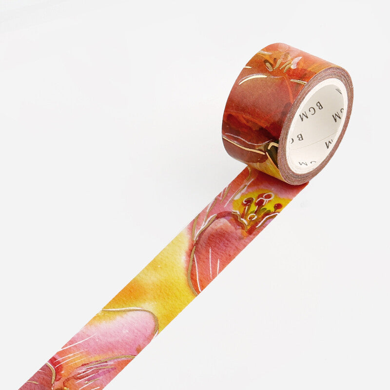 BGM Tulip Flower washi tape - Paper Kooka Australia