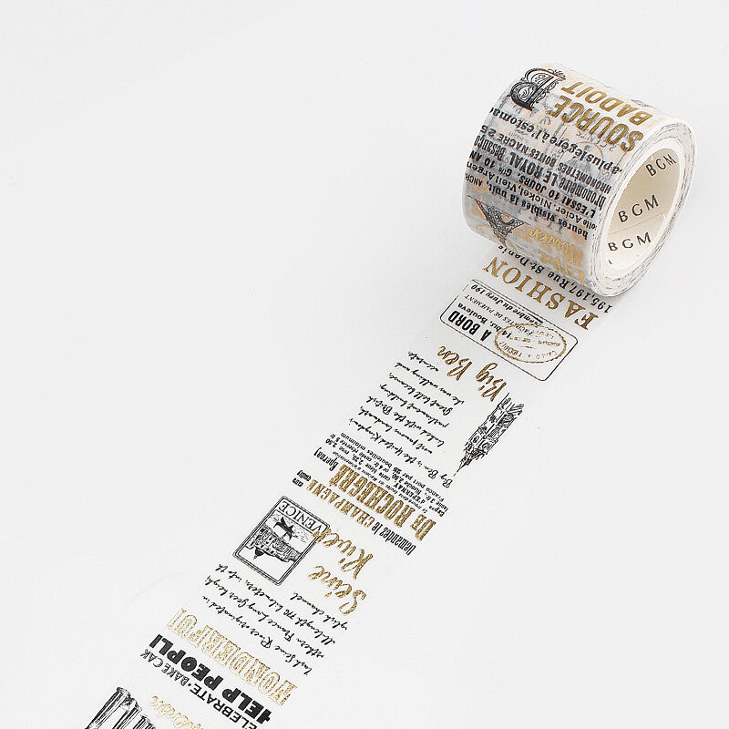BGM Vintage Typewriter wide washi tape - Paper Kooka Australia