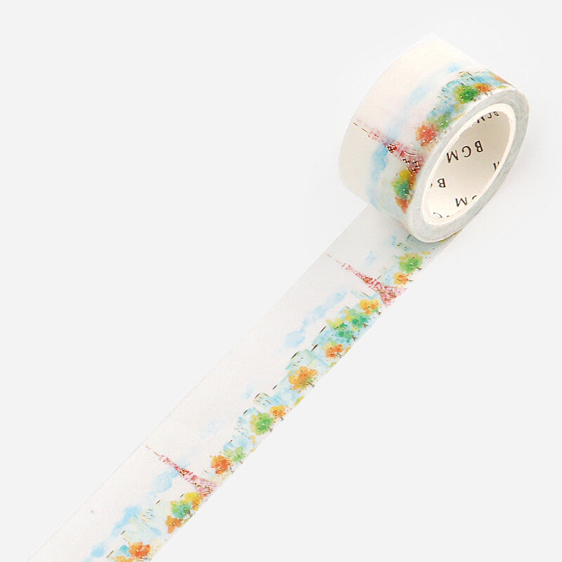BGM Watercolour Tokyo washi tape - Paper Kooka Australia