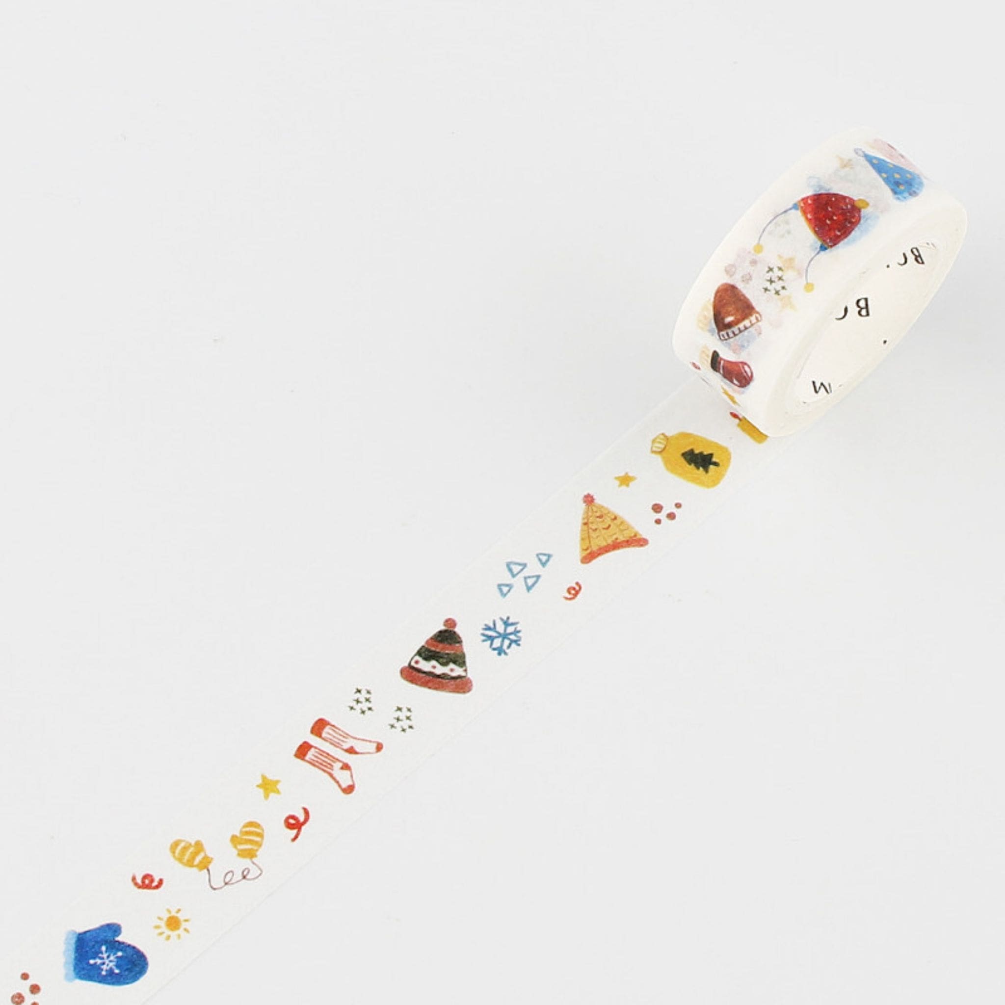 BGM Winter Socks washi tapes with socks gloves and winter hats - Paper Kooka