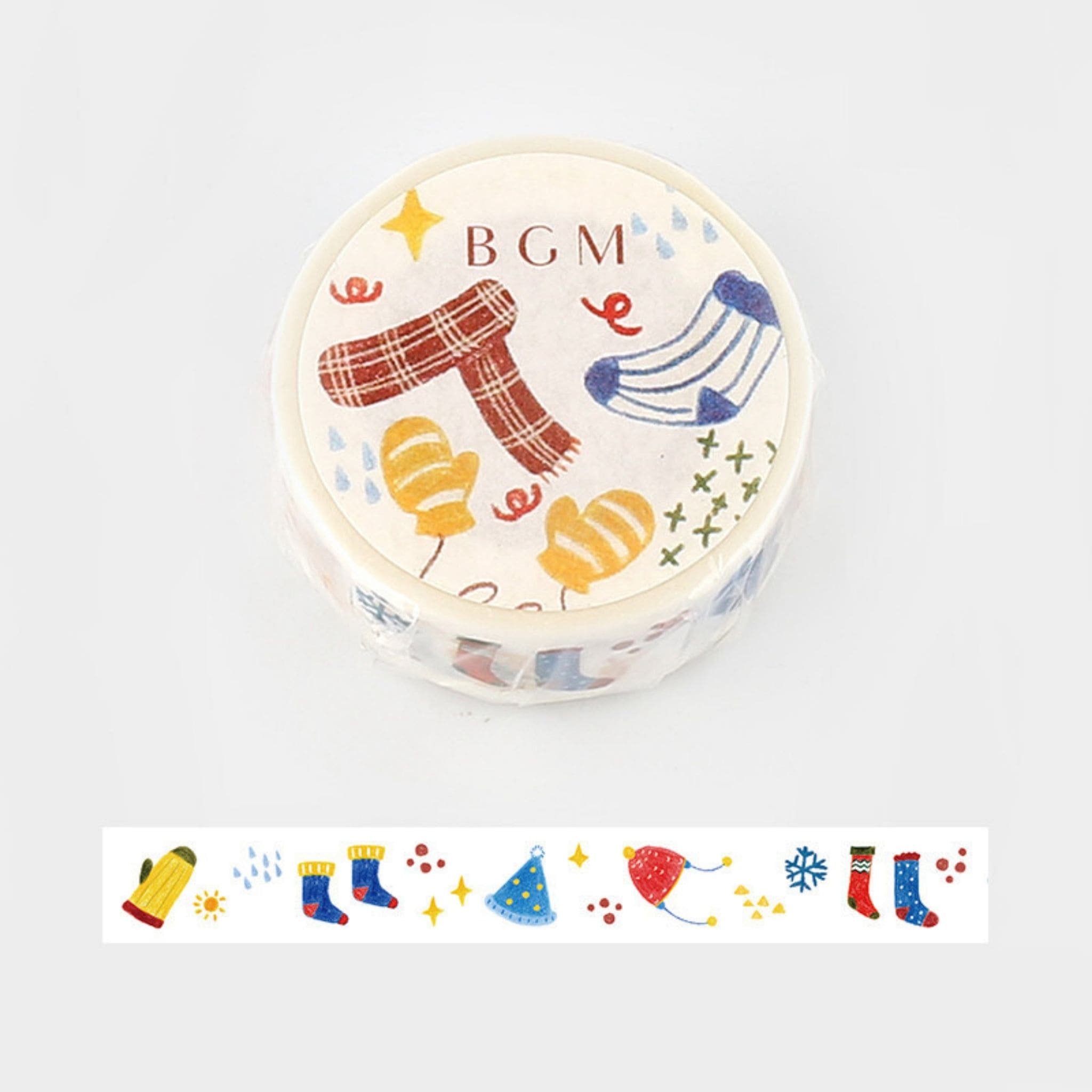 BGM Winter Socks washi tapes - Paper Kooka