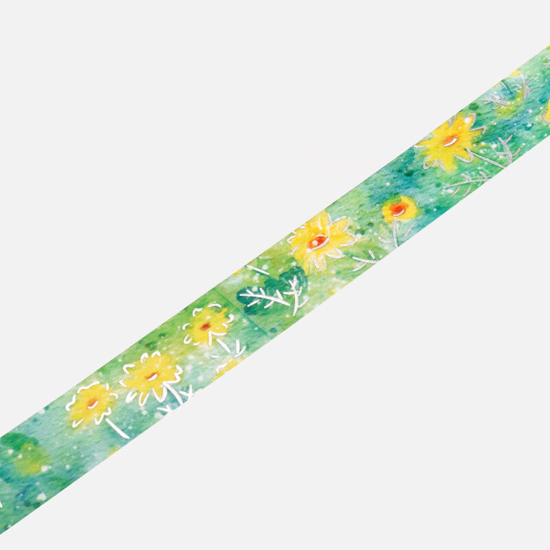 BGM Yellow Chrysanthemums masking tape - Paper Kooka Australia