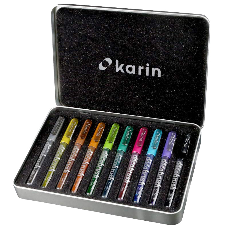 DécoBrush METALLIC brush pens - 10 colours set - Paper Kooka