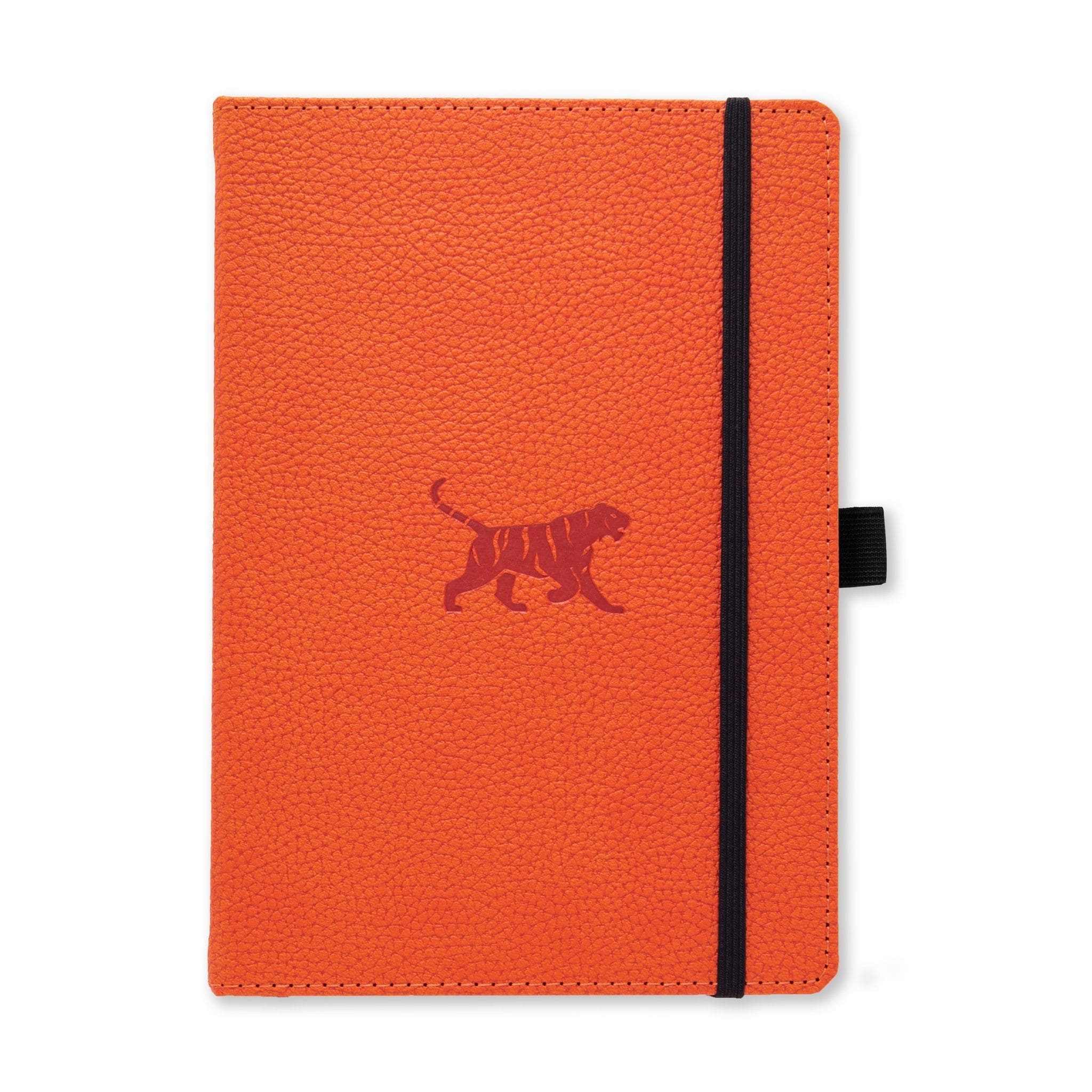 Dingbats Wildlife Orange Tiger A5 dotted journal front cover - Paper Kooka