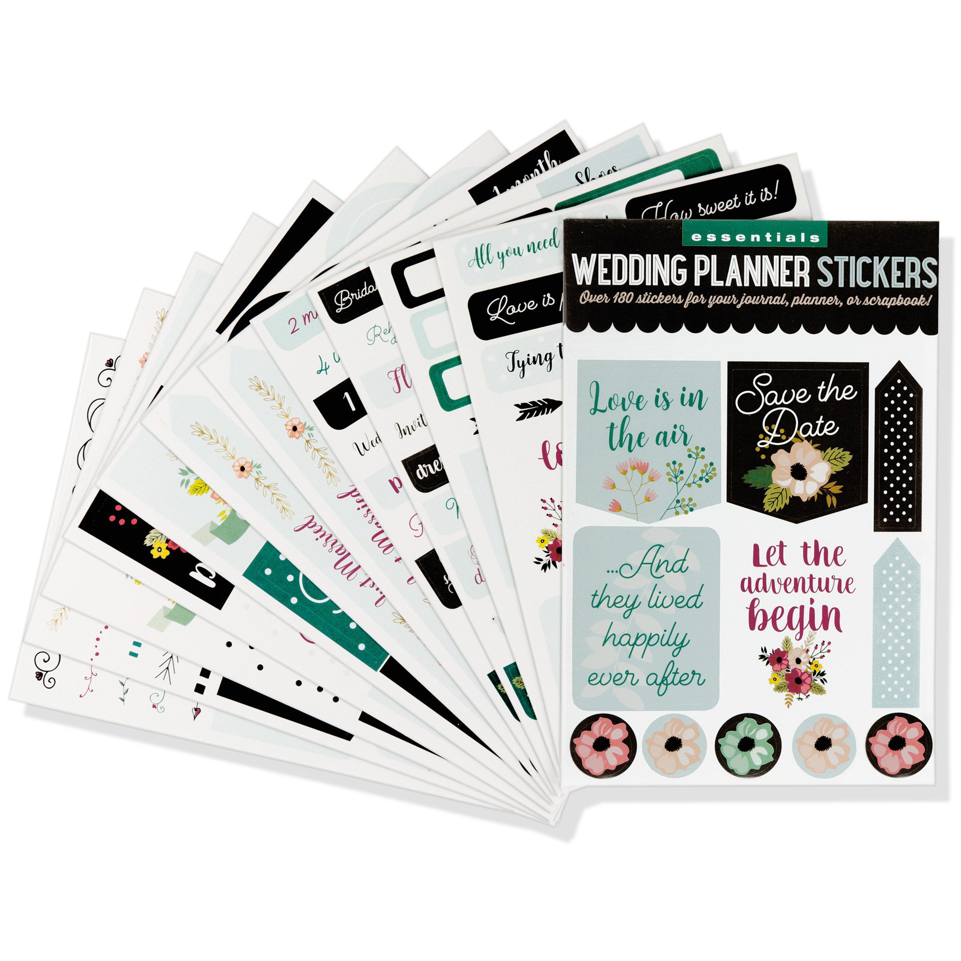 Wedding Planner Stickers - 12 sheets - Paper Kooka