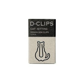 Sitting Cat Paper Clips - 12pcs - Paper Kooka