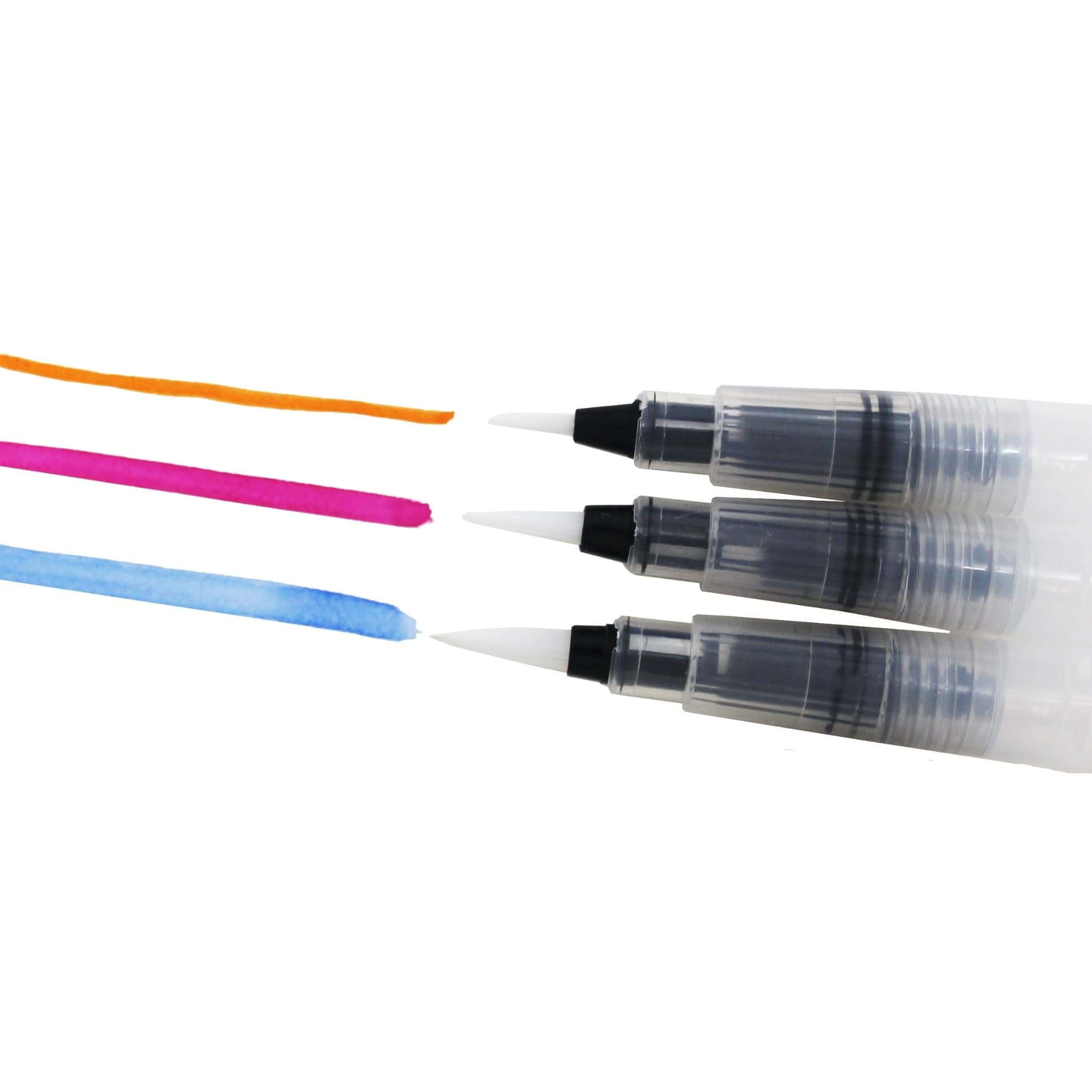 Jasart Easy Flow Aqua Brushes Fine Medium and Broad - Paper Kooka