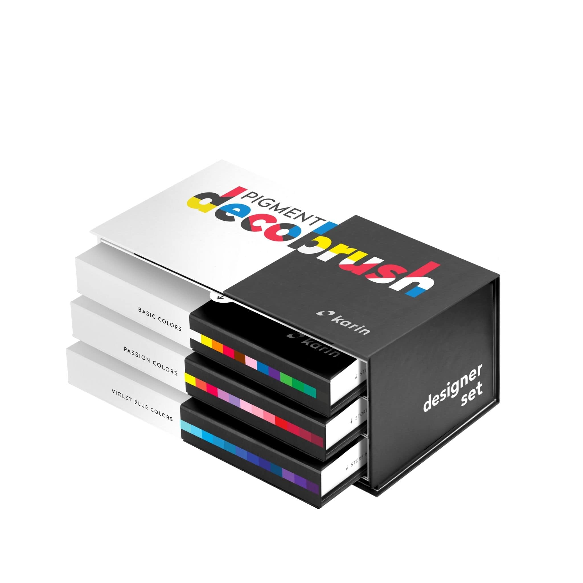 Karin Markers Pigment DecoBrush opaque brush pens Designer Set - Paper Kooka