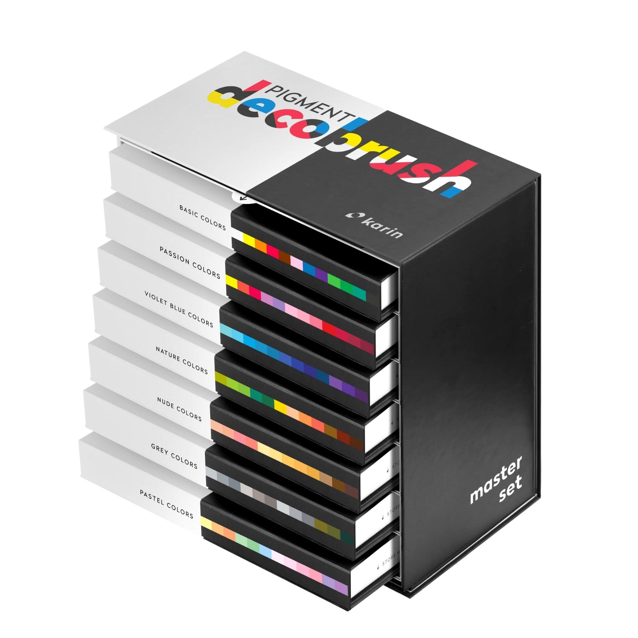 Karin Markers Pigment DecoBrush opaque brush pens Master Set - Paper Kooka