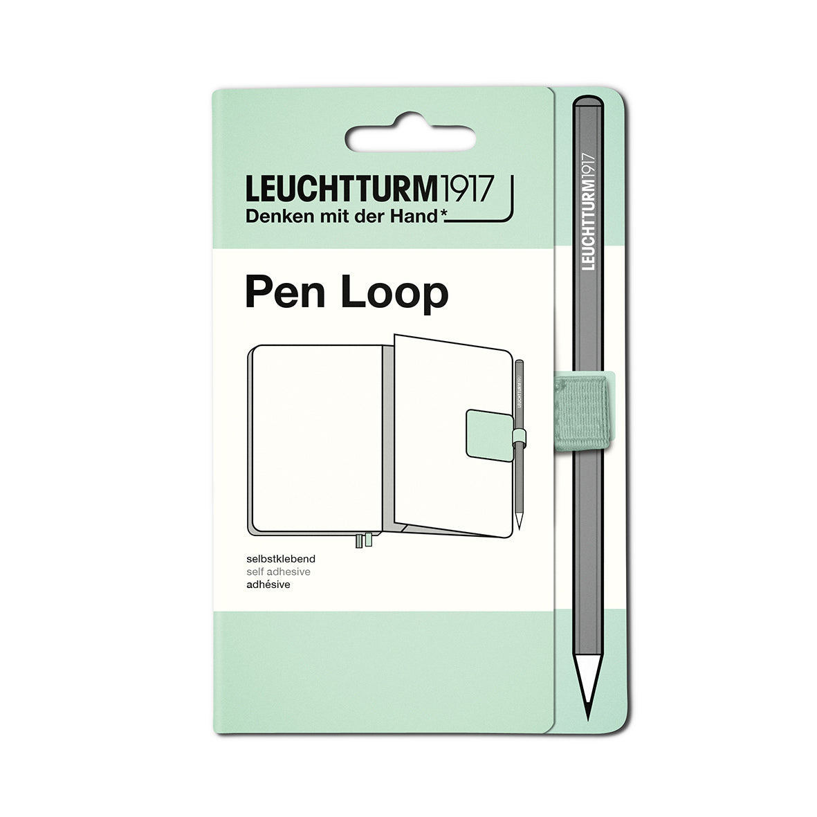 Leuchtturm1917 self-adhesive Mint Green Pen Loop - Paper Kooka Australia