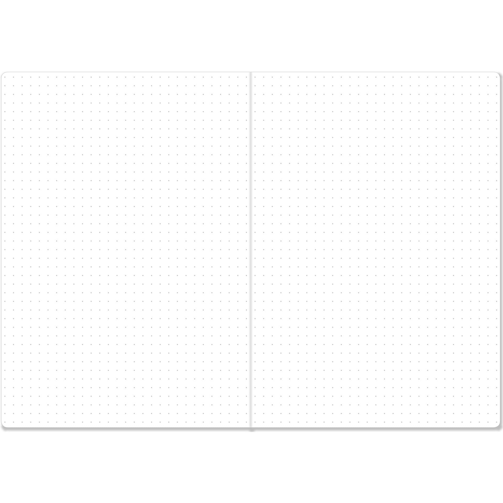 Peter Pauper Press Blue Agate A5 Dot Grid Notebook pages - Paper Kooka