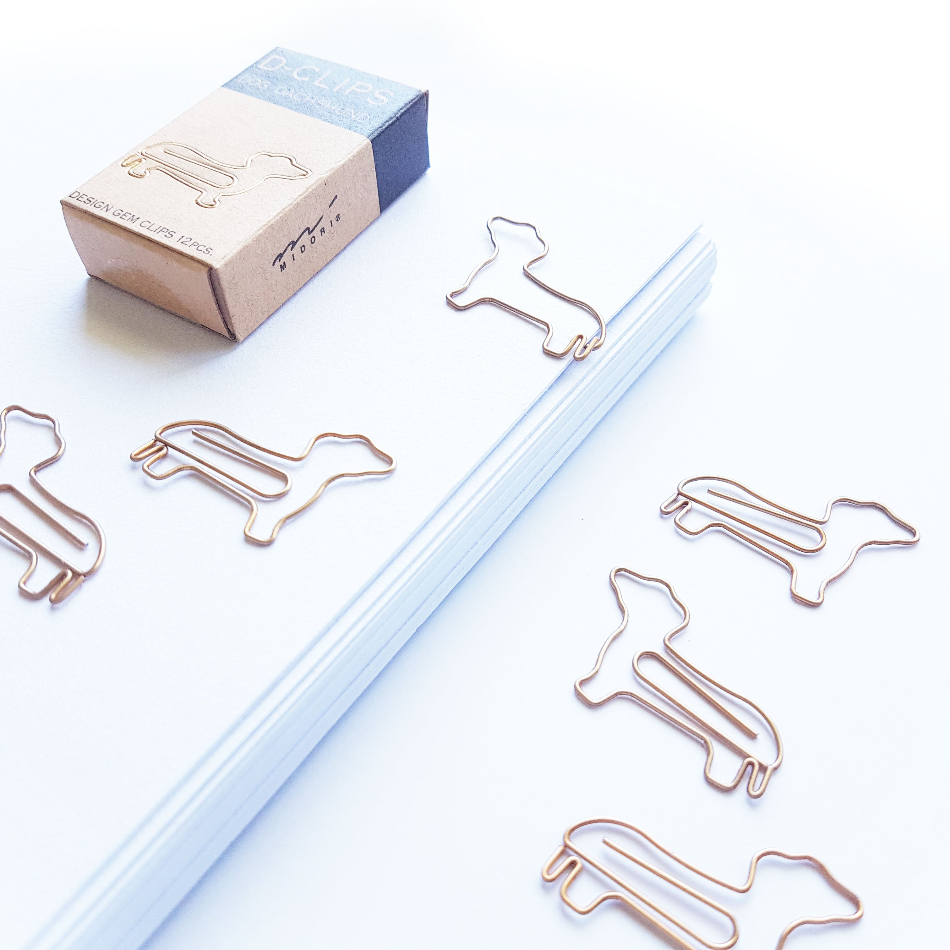 Dog Dachshund Paper Clips - 12pcs - Paper Kooka