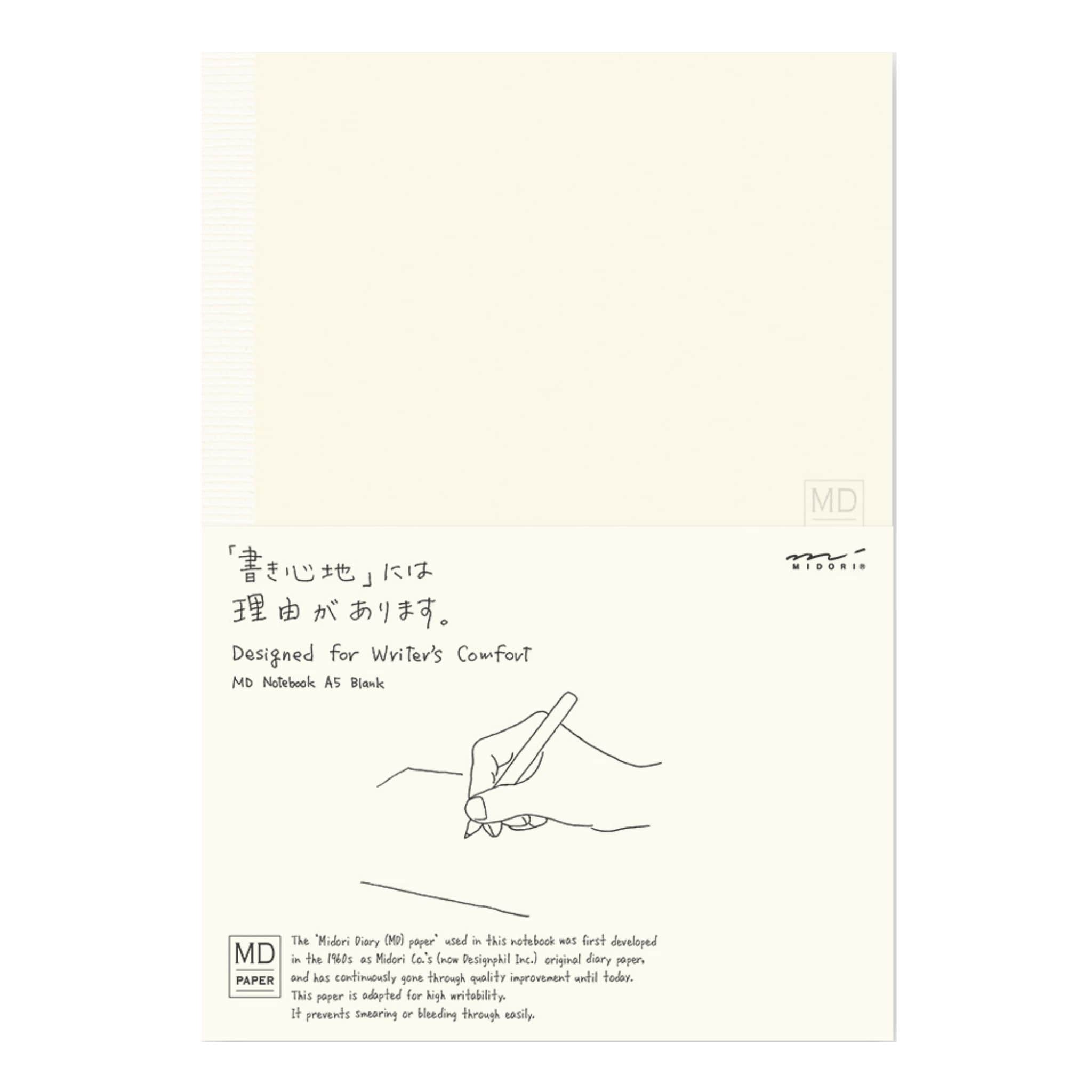 Midori MD A5 Plain Notebook Cover - Paper Kooka