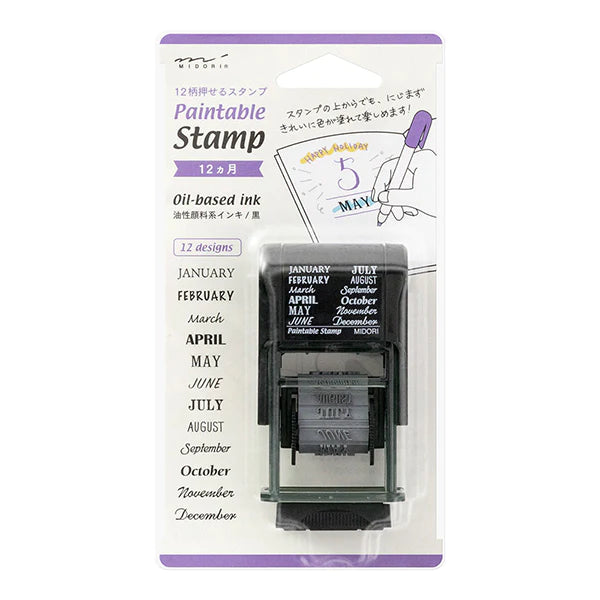 Midori Months Journaling Stamps packaging - Paper Kooka Australia