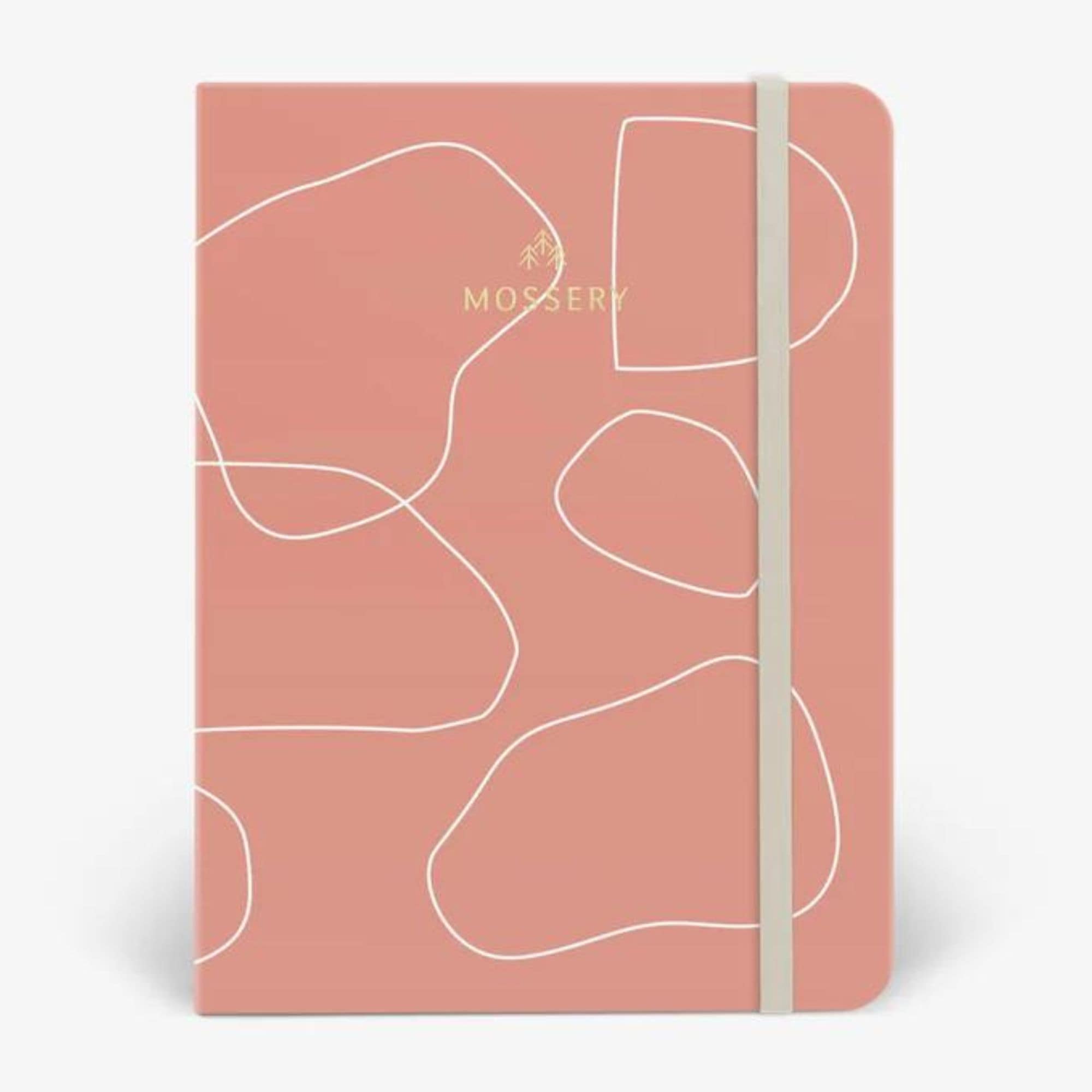 Mossery A5 Pink Clay Dotted Notebook cover - Paper Kooka Australia