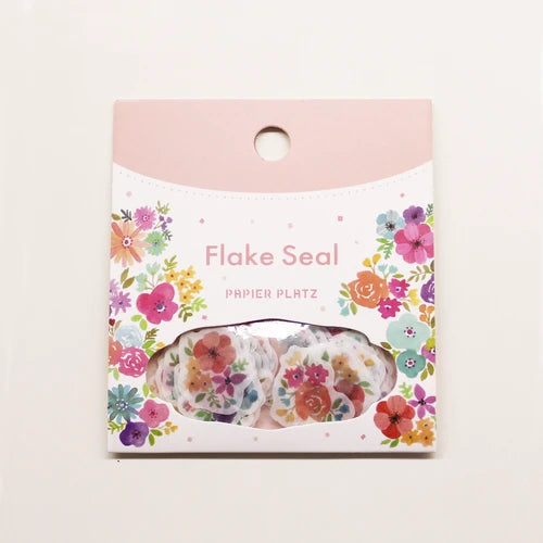 Papier Platz - Colourful Flowers Flake Stickers - Paper Kooka Australia