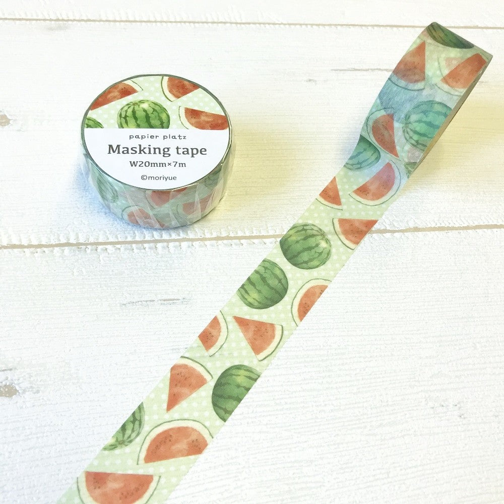Papier Platz x @moriyue - Watermelons Washi Tape - Paper Kooka