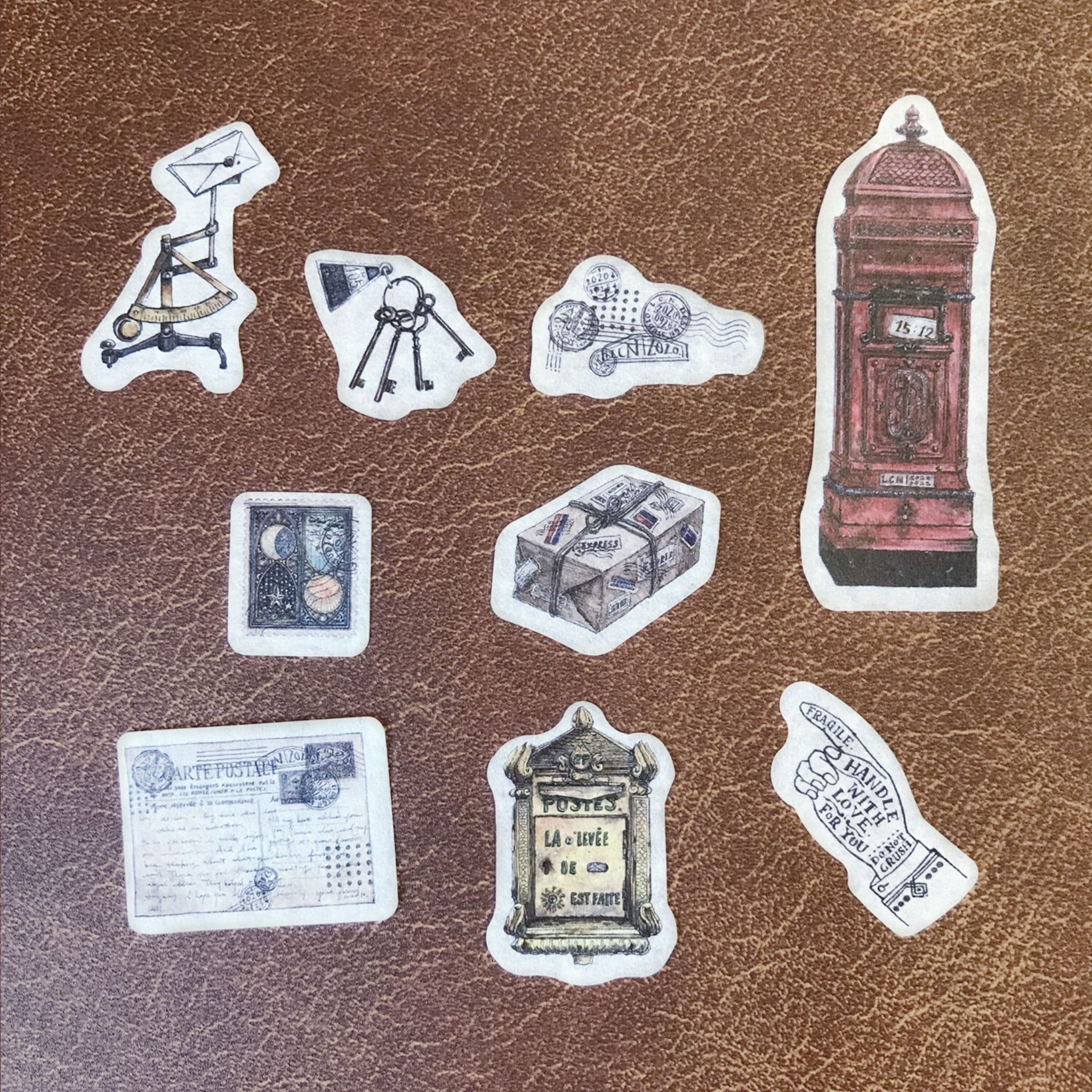 Papier Platz x @linchianing - Post Office Flake Stickers Samples - Paper Kooka