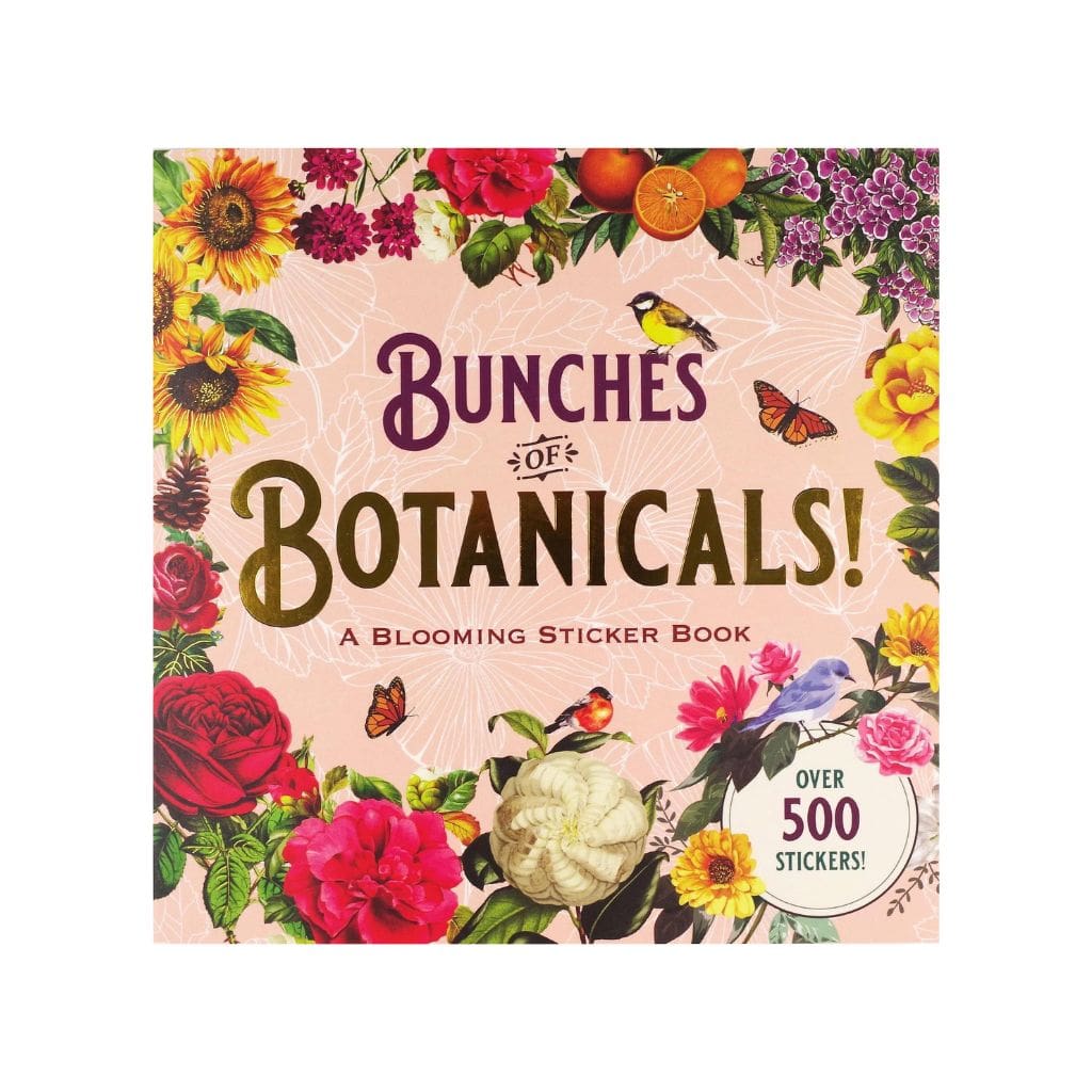 Peter Pauper Press Bunches of Botanicals Sticker Book with over 500 stickers - Paper Kooka Australia
