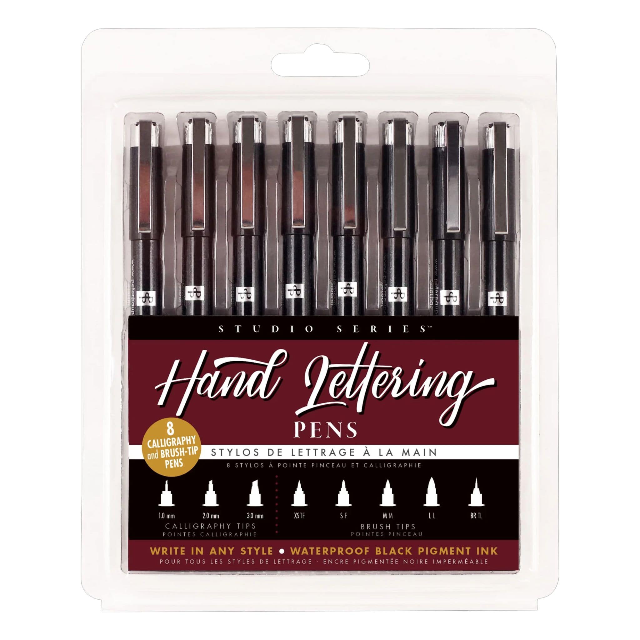 Peter Pauper Press Hand Lettering Pens Set - Paper Kooka Australia