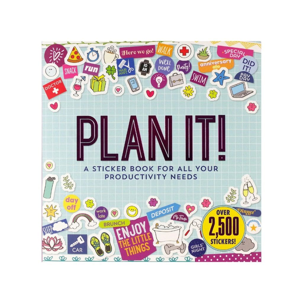 Peter Pauper Press Plan It! Productivity Sticker Book with over 2,500 planner stickers - Paper Kooka Australia