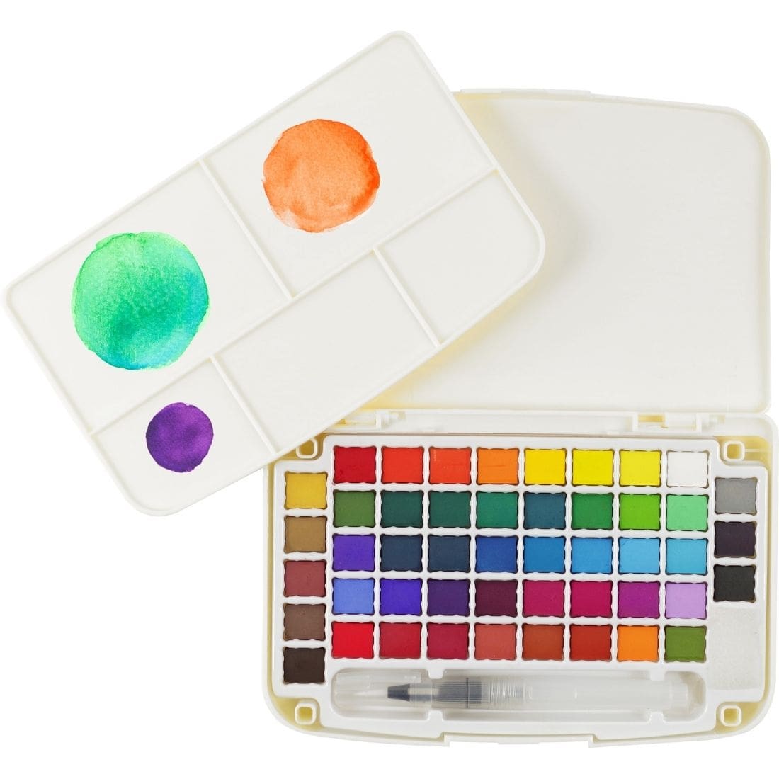 Peter Pauper Press watercolour pocket kit with a brush pen and mixing palette - Paper Kooka