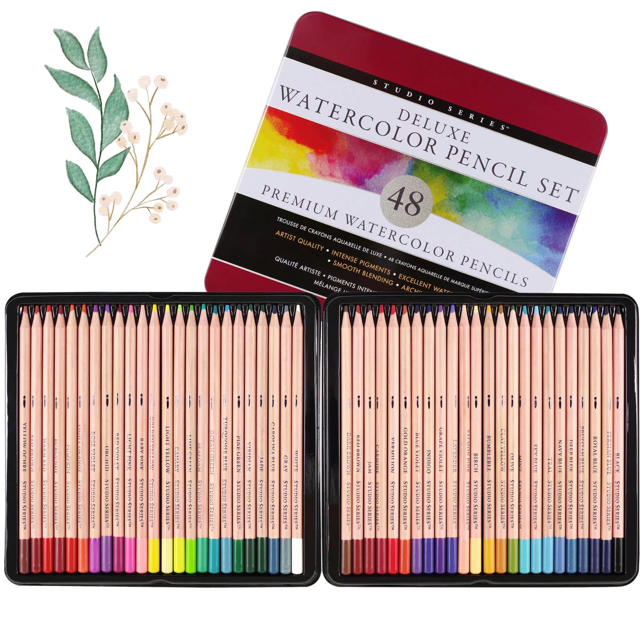 Watercolor Pencil Set - 48 Colours