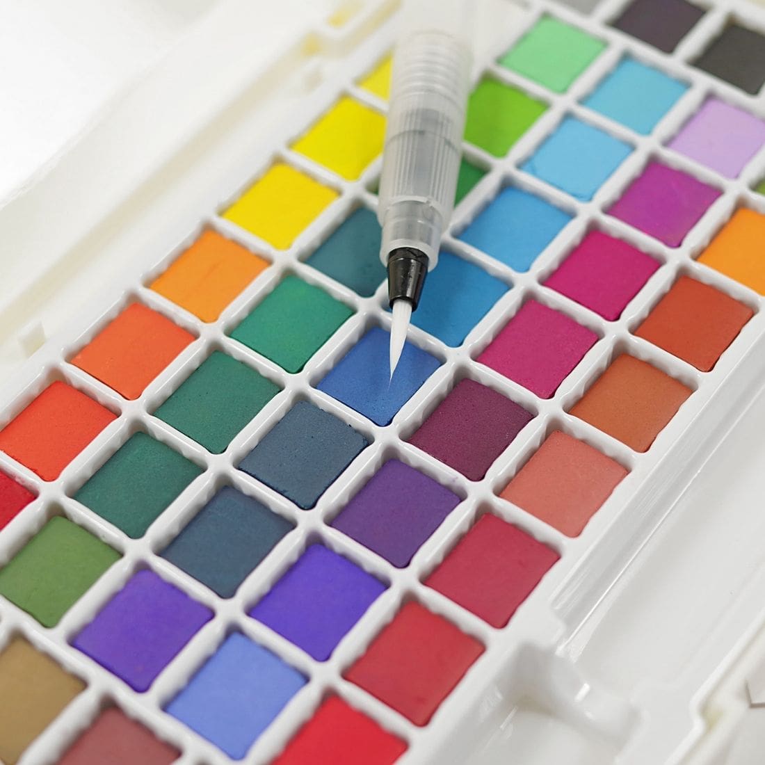 Peter Pauper Press watercolour field kit with a brush pen 48 colours - Paper Kooka