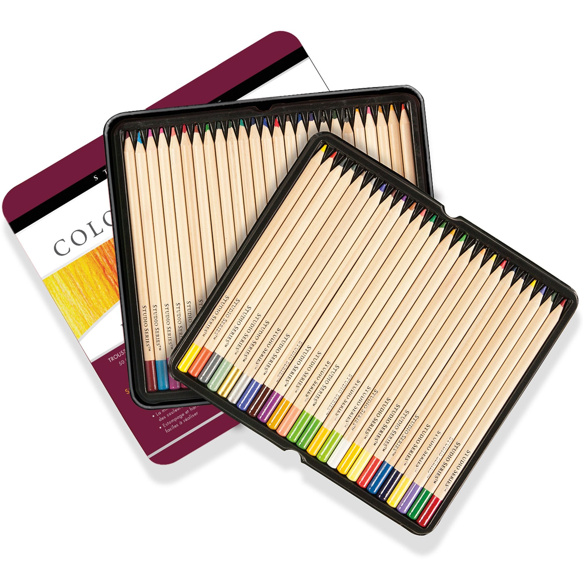 Deluxe Coloured Pencil Set - 50 Colours - Paper Kooka