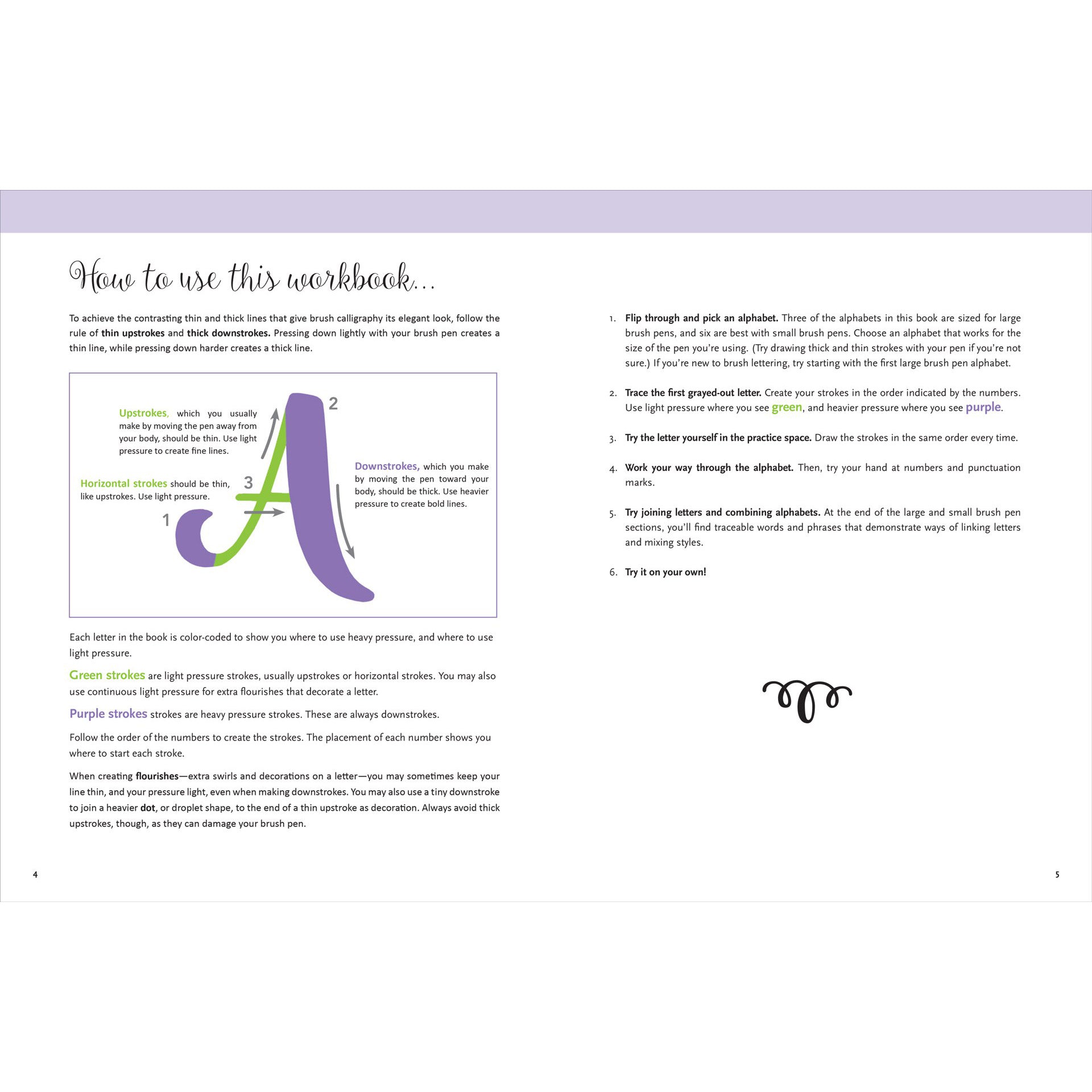 Brush Lettering Beginner Workbook - Paper Kooka