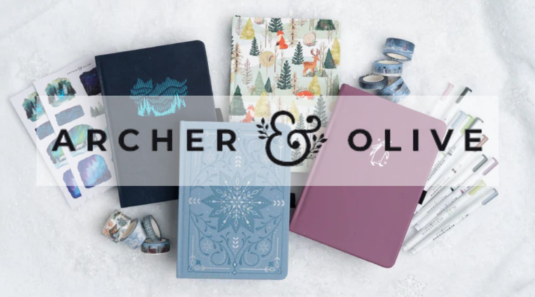 New Archer & Olive Winterscapes Collection - Paper Kooka Stationery Shop Australia