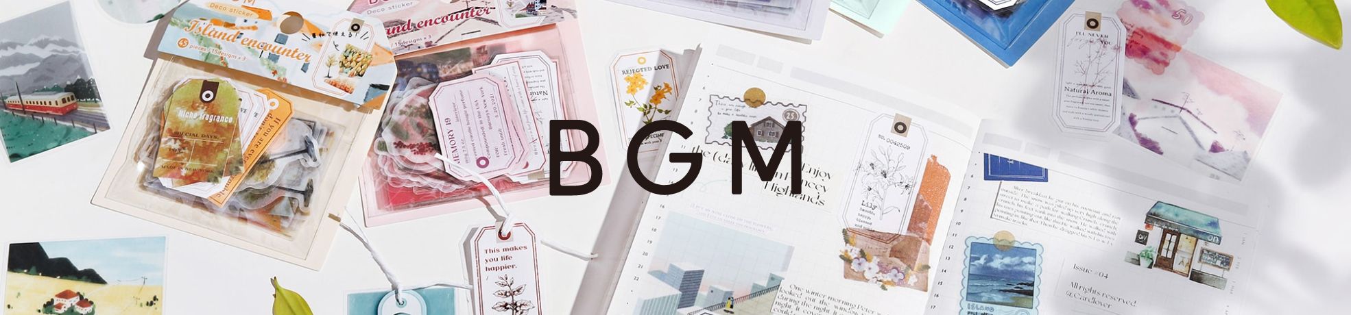 BGM INC Japanese stationery, masking tapes, stickers, and stamps collection - Paper Kooka Australia