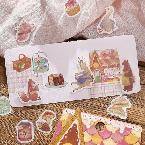 Fantasy Shopping Arcade Flake Stickers | Confectionery Café