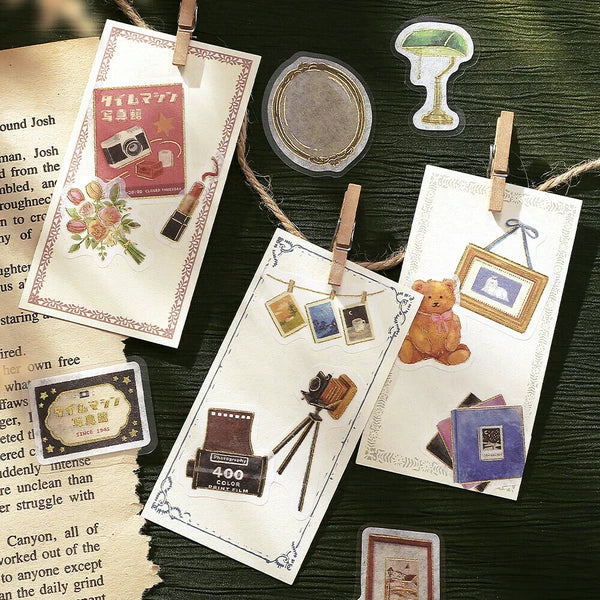 Fantasy Shopping Arcade Flake Stickers | Space Time Photo Studio