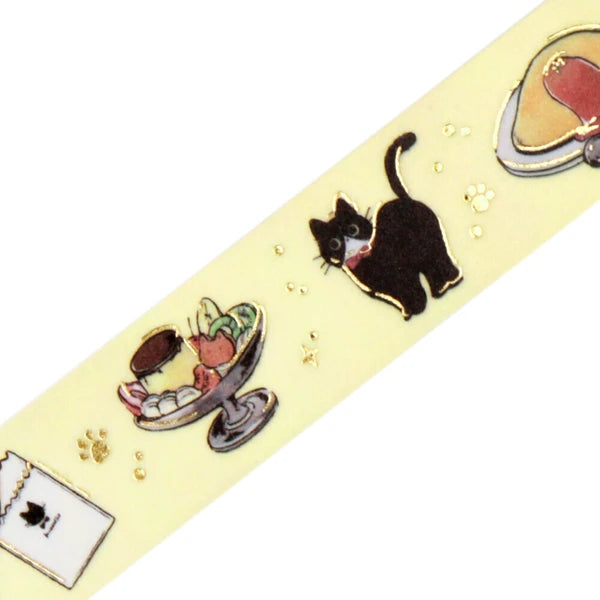 Black Cat Cafe washi tape