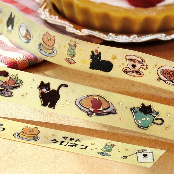 Black Cat Cafe washi tape