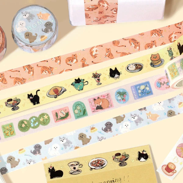 Black Cat Cafe washi tape