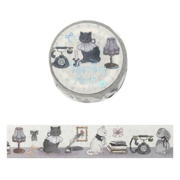 Fairy Tale Party washi tape | Silver Grey