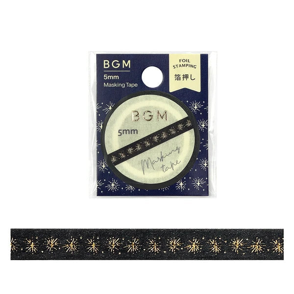 Star Fireworks thin washi tape