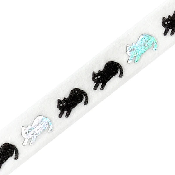 Black Kitty thin washi tape