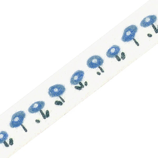Small Blue Flowers thin washi tape