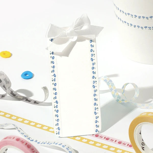 Small Blue Flowers thin washi tape